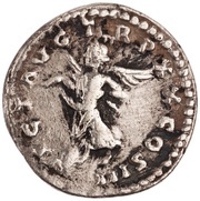 Denarius - Marcus Aurelius VICT AVG TR P XX COS III; Victory, Rome, 165-166 reverse image
