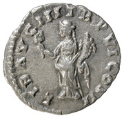 Denarius - Lucius Verus LIB AVG III TR P VI COS II; Liberalitas, Rome, 165-166 reverse image