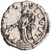 Denarius - Lucius Verus PAX AVG TR P VI COS II; Pax, Rome, 165-166 reverse image