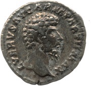 Denarius - Lucius Verus PIETAS AVG TR P VI COS II; Pietas obverse image
