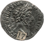 Denarius - Marcus Aurelius TR P XX IMP IIII COS III PAX; Pax obverse image