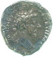 Denarius - Marcus Aurelius TR P XX IMP IIII COS III; Victory obverse image