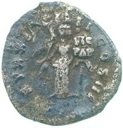 Denarius - Marcus Aurelius TR P XX IMP IIII COS III; Victory, Rome, 166 reverse image