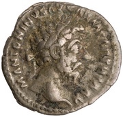 Denarius - Marcus Aurelius TR P XX IMP IIII COS III PAX; Pax obverse image