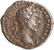 Denarius - Marcus Aurelius TR P XXI IMP IIII COS III; Aequitas obverse image