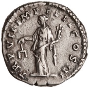 Denarius - Lucius Verus TR P VII IMP IIII COS III; Aequitas, Rome, 166-167 reverse image