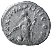 Denarius - Marcus Aurelius TR P XXII IMP IIII COS III; Providentia, Rome, 167-168 reverse image