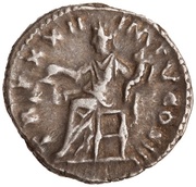 Denarius - Marcus Aurelius TR P XXII IMP V COS III; Aequitas, Rome, 168 reverse image