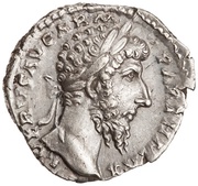 Denarius - Lucius Verus TR P VIII IMP V COS III; Aequitas obverse image