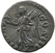 Denarius - Marcus Aurelius VICT AVG COS III; Victory, Rome, 168-169 reverse image