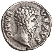 Denarius - Lucius Verus Divus CONSECRATIO obverse image