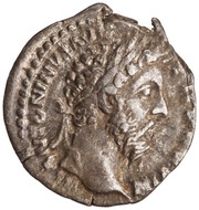 Denarius - Marcus Aurelius COS III; Diana obverse image