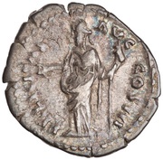 Denarius - Marcus Aurelius FELICITAS AVG COS III; Felicitas, Rome, 169-170 reverse image