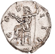 Denarius - Marcus Aurelius COS III; Jupiter, Rome, 170-171 reverse image
