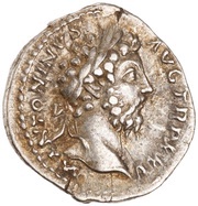 Denarius - Marcus Aurelius COS III; Minerva obverse image