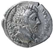 Denarius - Marcus Aurelius COS III; Diana obverse image