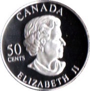 50 Cents - Elizabeth II Tiger Swallowtail obverse image