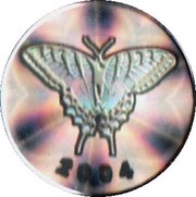 50 Cents - Elizabeth II Tiger Swallowtail, Canada, 2004 reverse image