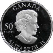 50 Cents - Elizabeth II Clouded Sulphur Butterfly obverse image
