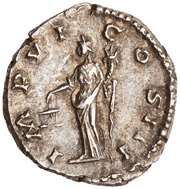 Denarius - Marcus Aurelius IMP VI COS III; Aequitas, Rome, 171-172 reverse image
