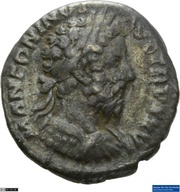 Denarius - Marcus Aurelius IMP VI COS III; Roma and Victory obverse image