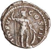 Denarius - Marcus Aurelius IMP VI COS III; Mars, Rome, 171-172 reverse image