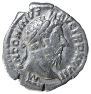 Denarius - Marcus Aurelius IMP VI COS III obverse image