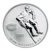 50 Cents - Elizabeth II Jean Beliveau, Canada, 2005 reverse image