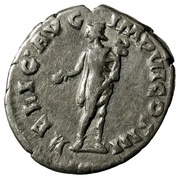 Denarius - Marcus Aurelius RELIG AVG IMP VI COS III; Mercury, Rome, 172-173 reverse image
