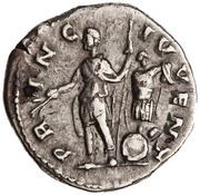Denarius - Commodus PRINC IVVENT, Rome, 172-175 reverse image