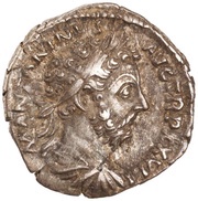 Denarius - Marcus Aurelius IMP VII COS III; Victory obverse image