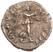 Denarius - Marcus Aurelius IMP VII COS III; Victory, Rome, 174 reverse image