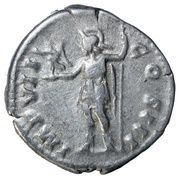 Denarius - Marcus Aurelius IMP VII COS III; Roma and Victory, Rome, 174 reverse image