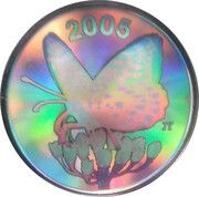 50 Cents - Elizabeth II Great Sprangled Fritillary, Canada, 2005 reverse image