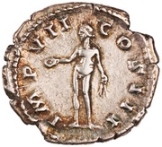 Denarius - Marcus Aurelius IMP VII COS III; Genius, Rome, 174-175 reverse image