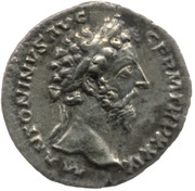 Denarius - Marcus Aurelius IMP VIII COS III; Victory obverse image