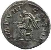 Denarius - Marcus Aurelius IMP VIII COS III; Victory, Rome, 175 reverse image