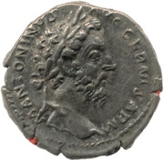 Denarius - Marcus Aurelius TR P XXIX IMP VIII COS III; Genius obverse image