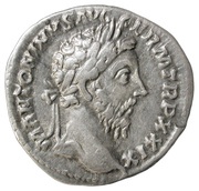 Denarius - Marcus Aurelius and Commodus COMMODVS CAES AVG FIL GERM obverse image