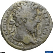 Denarius - Marcus Aurelius TR P XXX IMP VIII COS III P P DE GERM obverse image