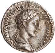 Denarius - Commodus PIETAS AVG obverse image