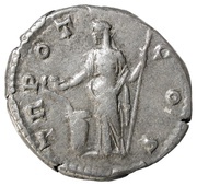Denarius - Commodus TR POT COS; Salus, Rome, 176 reverse image