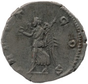 Denarius - Commodus TR POT COS; Victory, Rome, 176 reverse image