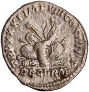 Denarius - Marcus Aurelius TR P XXXI IMP VIII COS III P P DE GERM, Rome, 176-177 reverse image