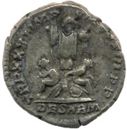 Denarius - Marcus Aurelius TR P XXXI IMP VIII COS III P P DE SARM, Rome, 176-177 reverse image