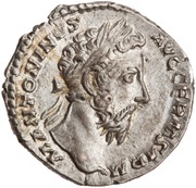 Denarius - Marcus Aurelius TR P XXXI IMP VIII COS III P P DE SARM obverse image