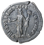Denarius - Marcus Aurelius TR P XXXI IMP VIII COS III P P; Fides, Rome, 176-177 reverse image