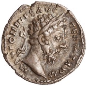 Denarius - Marcus Aurelius TR P XXXI IMP VIII COS III P P; Felicitas obverse image