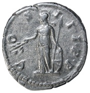 Denarius - Marcus Aurelius COS III P P; Minerva, Rome, 176-180 reverse image