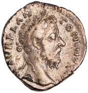 Denarius - Marcus Aurelius COS III P P; Mars obverse image
